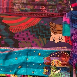 Lot 20 vintage estate designer scarves scarf cat